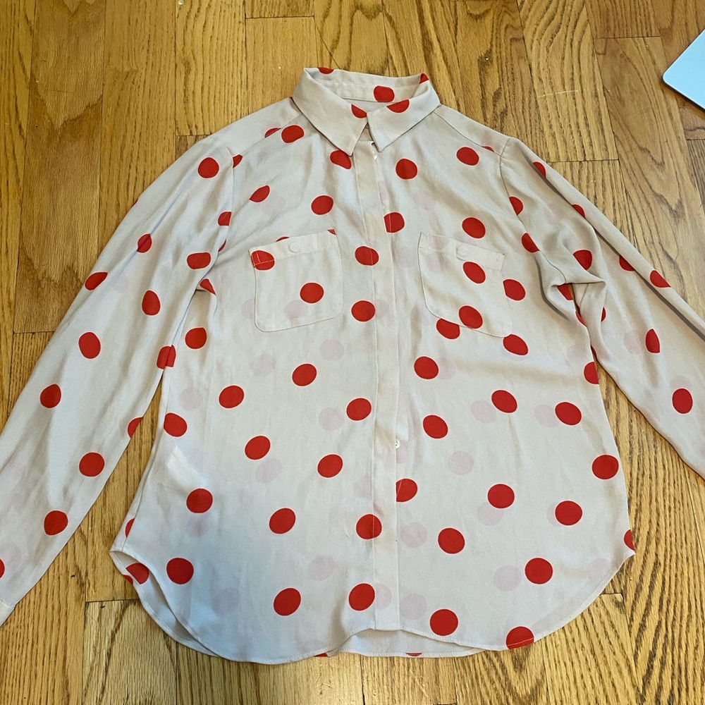 polkadot blouse